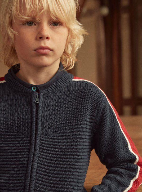 LITTLE BOY CARDIGAN LOGILAGE