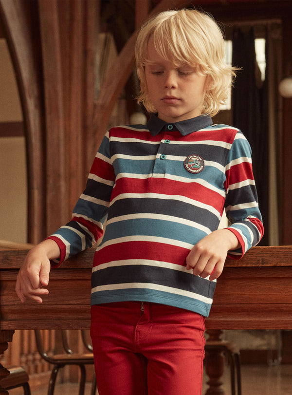 LITTLE BOY LONG SLEEVE POLO LOPOLAGE