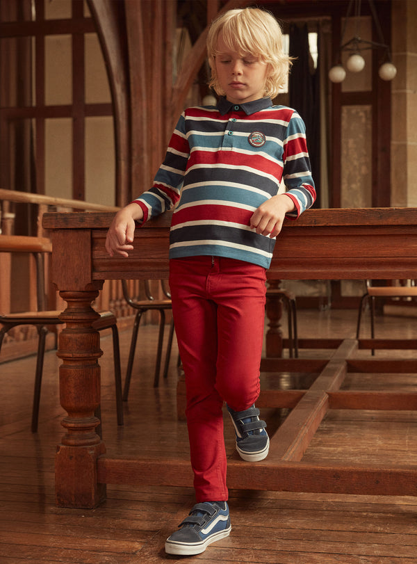 LITTLE BOY LONG SLEEVE POLO LOPOLAGE