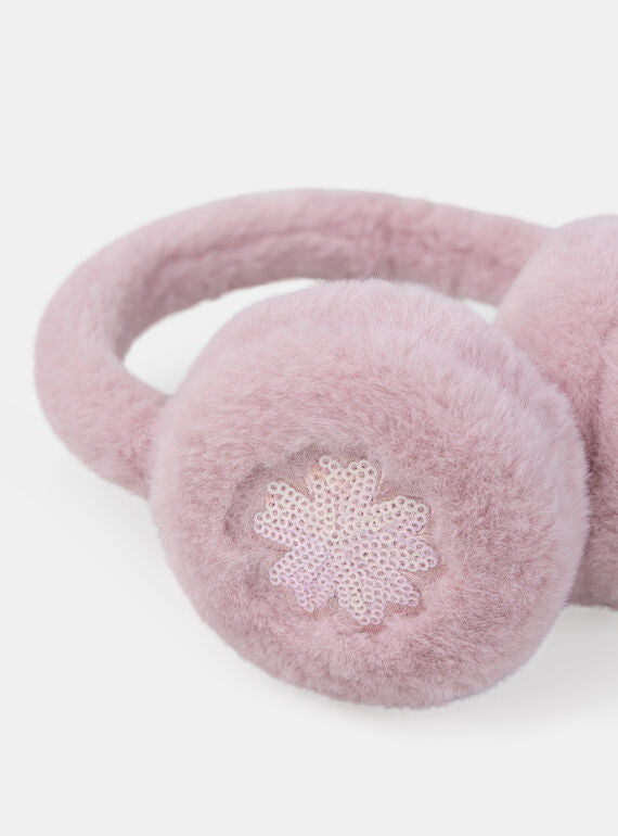 אוזניות פרווה ורודות LADOUYETTE