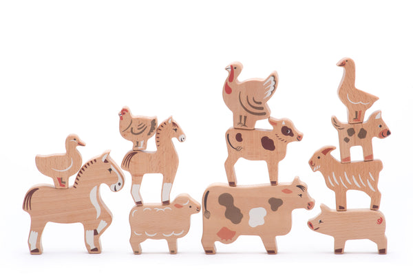 Bajo Wooden Animals Play Set, Farm