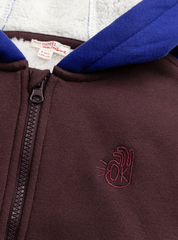 סווטשירט מחמם עם רוכסן XOBLUGIL