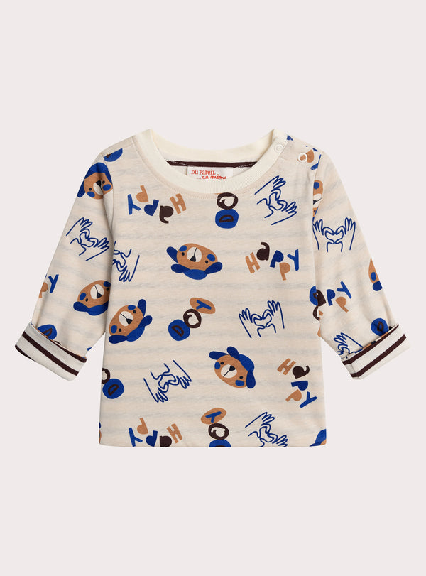 חולצות טי דו-צדדית שרוול ארוך XUBLUTEE