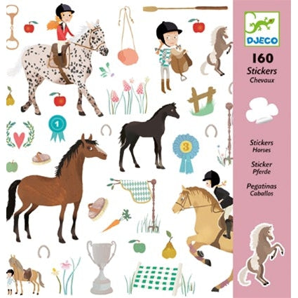 יצירה - 160 מדבקות סוסים