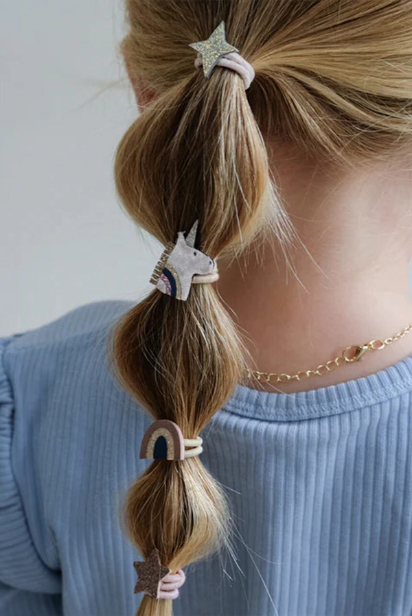 סט 8 מיני גומיות לשיער – חד קרן