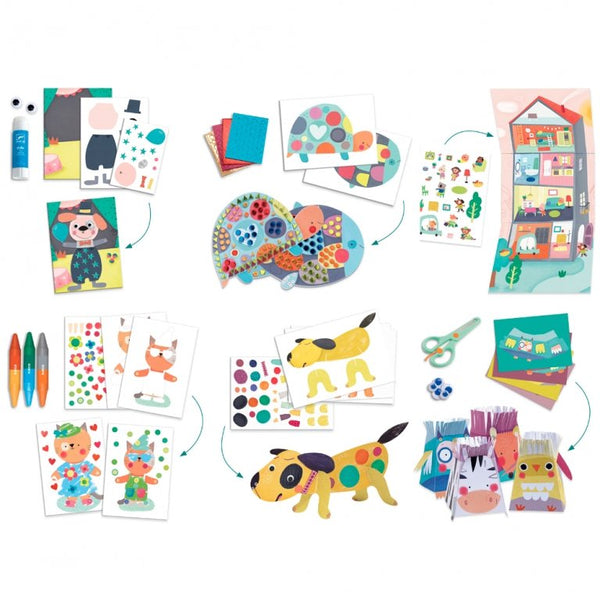 יצירה - ערכה גדולה קטנטנים חיות