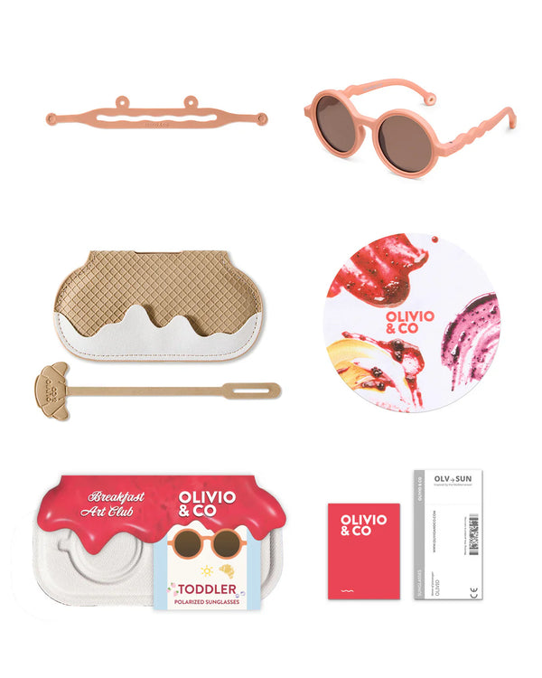 משקפי שמש לילדים בצבע (TODDLER 1-3) Fig Pink