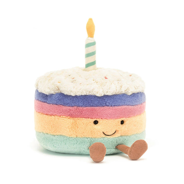 AMUSEABLES RAINBOW CAKE - עוגת יום הולדת קשת בענן Amuseables