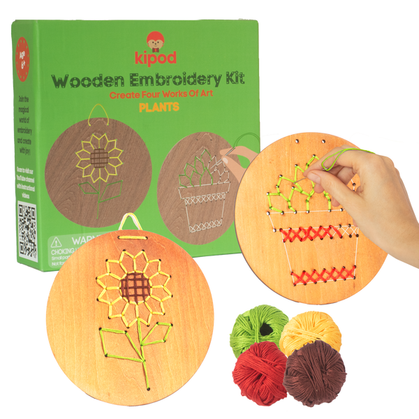 ריקמה על עץ – צמחים