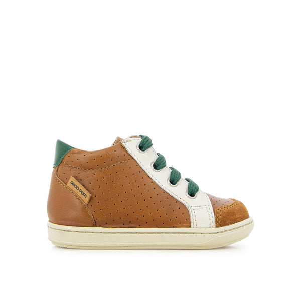 BOUBA ZIP BOX SNEAKERS CAMEL