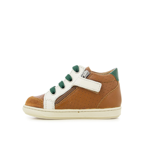 BOUBA ZIP BOX SNEAKERS CAMEL