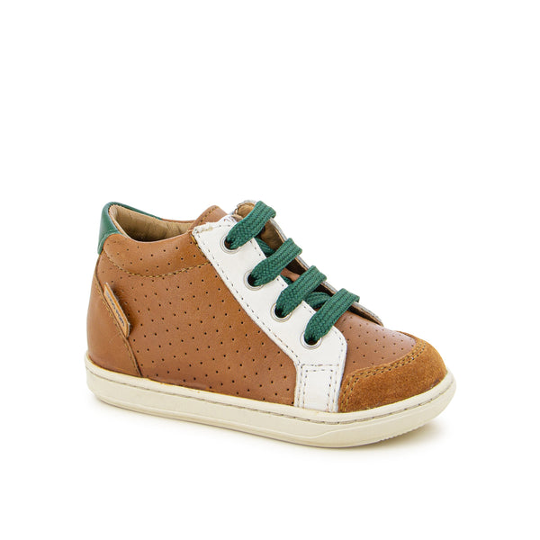 BOUBA ZIP BOX SNEAKERS CAMEL