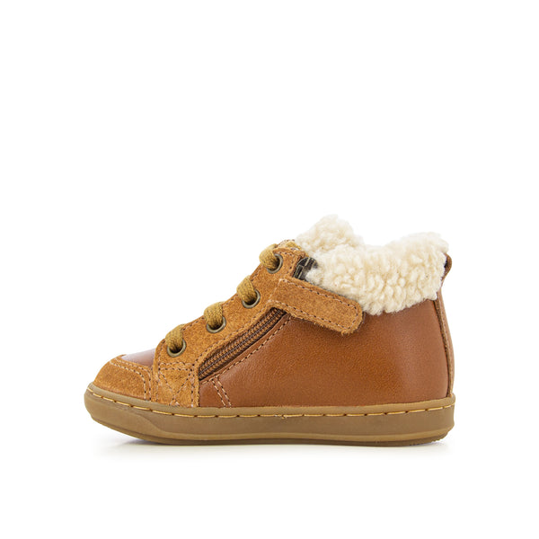 BOUBA ZIP WOOL BOOTS CAMEL