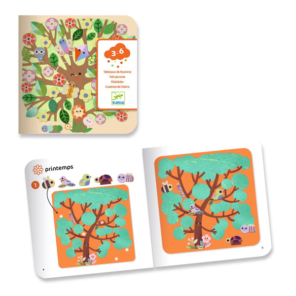 יצירה קטנים - מעגל העונות הדבקה