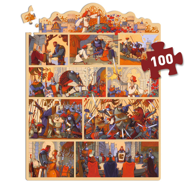 פאזל אגדות - 100 חלקים המלך ארתור
