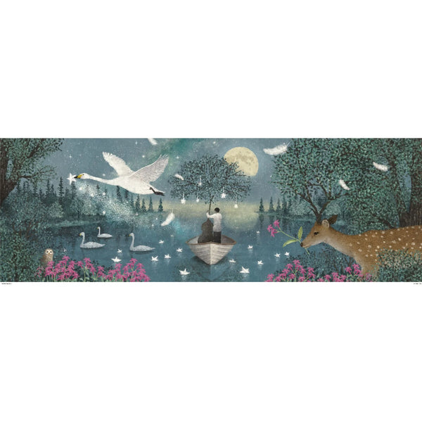 פאזל גלריה 1000 - אגם הברבורים