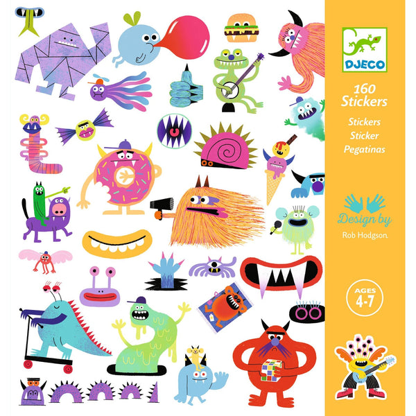 יצירה 160 מדבקות - מפלצות
