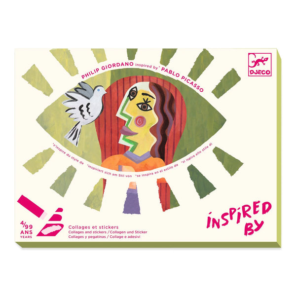 יצירה בהשראת אמנים - פיקאסו הדבקה