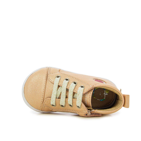 BOUBA ZIP LACE SNEAKERS ABRICOT