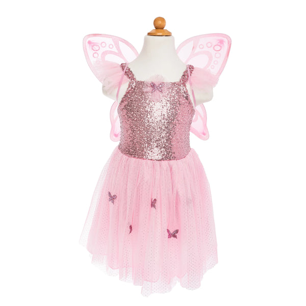 Pink Butterfly Dress and Wings