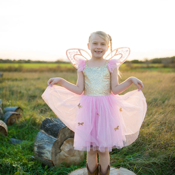 Gold Butterfly Dress and wings