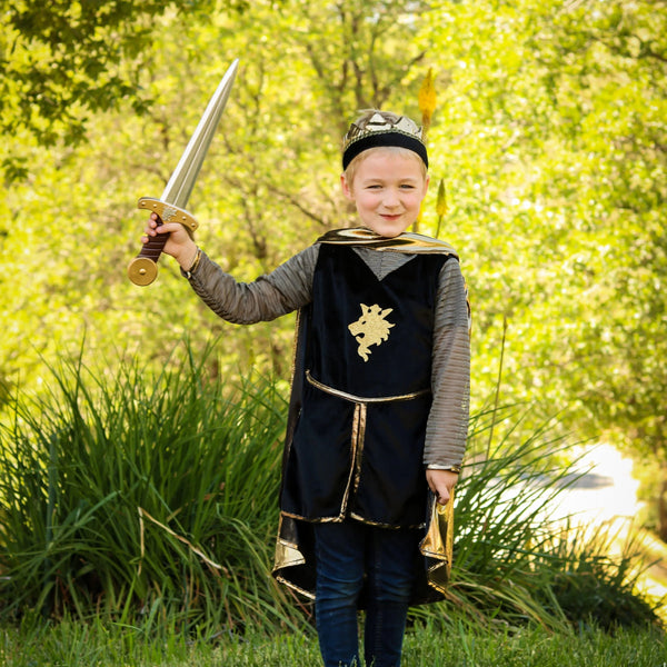 Golden Knight Tunic Cape and Crown