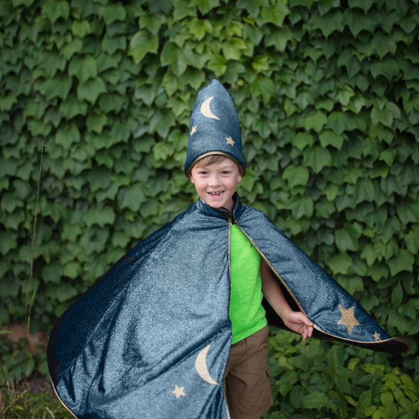 Starry Night Wizard Cape and Hat