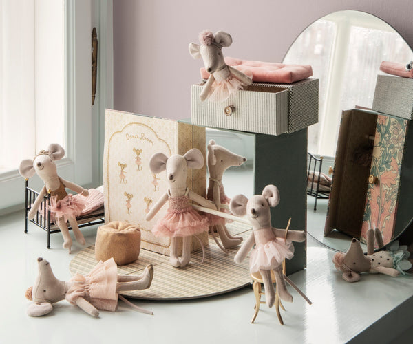 Ballerina mouse Little Sister - Rose