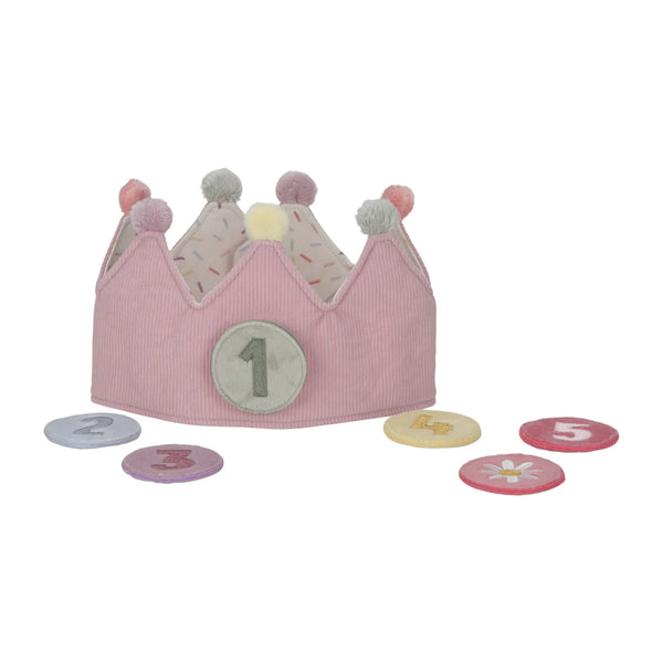 Birthday Crown with Numbers Pink