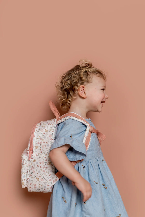 Backpack pink Flowers & Butterflies