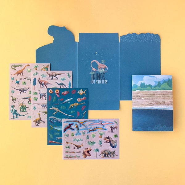 מדבקות של דינוזאורים 100