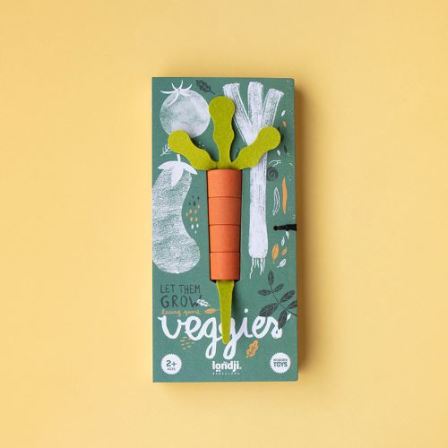 משחק השחלה מעץ – Veggies – Londji