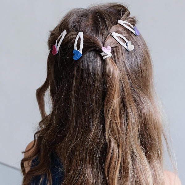 קליפסים לשיער מיני קליק קלאק של Jazzy Heart