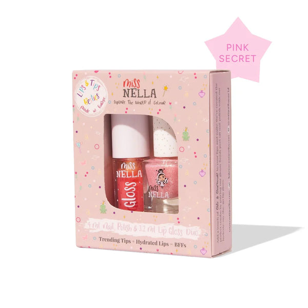 דואו ליפגלוס ולק Pink Secret
