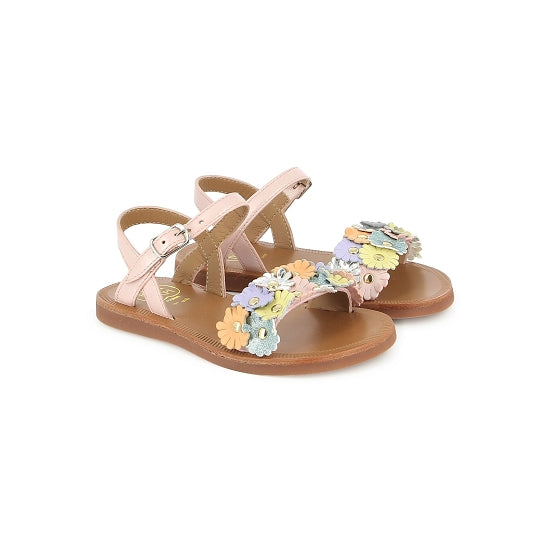סנדלים PLAGETTE MULTI FLO - ROSE NACRE