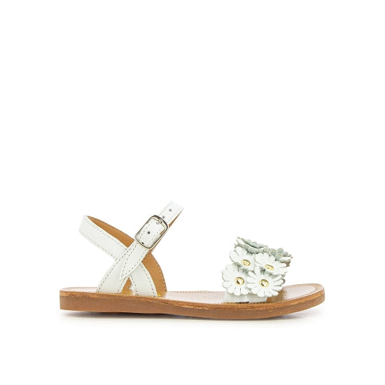 סנדלים PLAGETTE MULTI FLO - BLANC