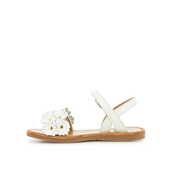 סנדלים PLAGETTE MULTI FLO - BLANC