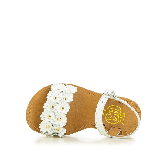סנדלים PLAGETTE MULTI FLO - BLANC