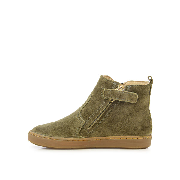 Play New Apple Khaki Shoo Pom boots