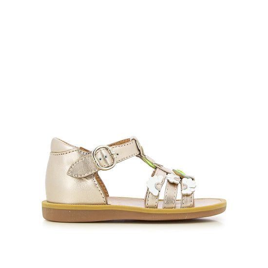 Poppy Multi Daisy leather sandals