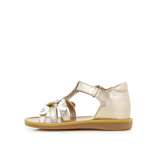 Poppy Multi Daisy leather sandals