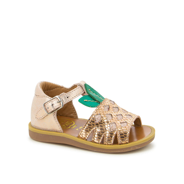 Poppy Ananas leather sandals