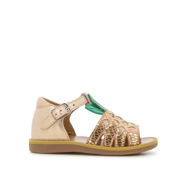 Poppy Ananas leather sandals