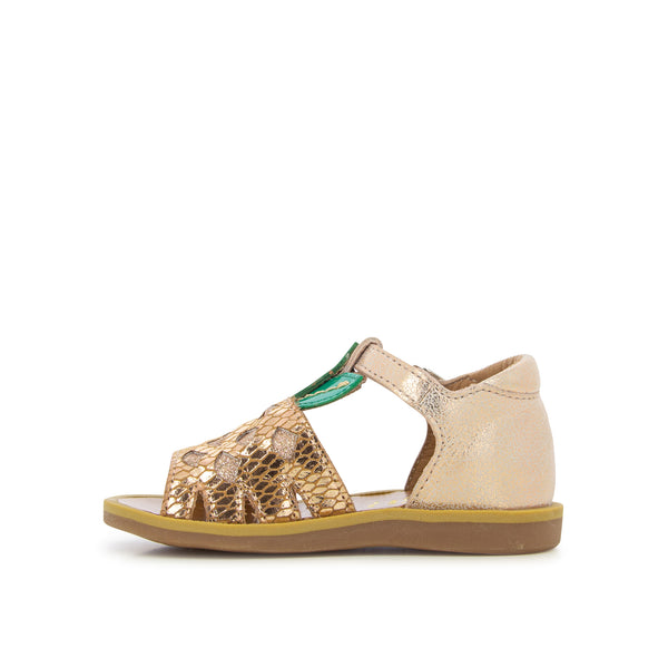 Poppy Ananas leather sandals