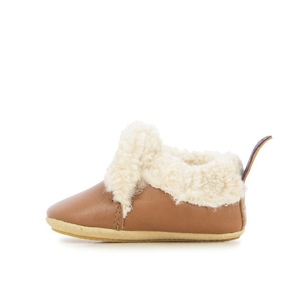 SHOO FUR BABY SLIPPERS CAMEL