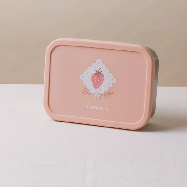 KUMO PRINTED BENTO BERRY קופסת אוכל נירוסטה