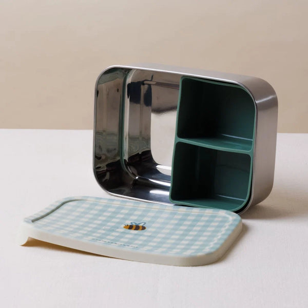 KUMO PRINTED BENTO BEE קופסת אוכל נירוסטה