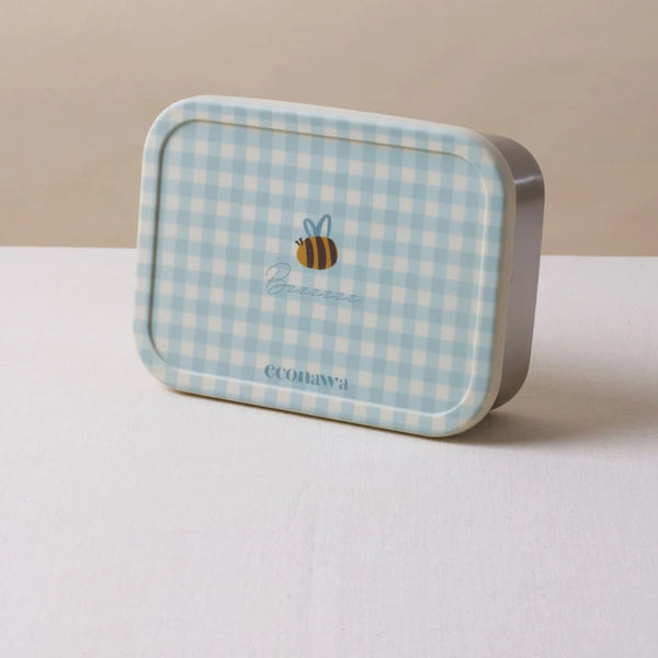 KUMO PRINTED BENTO BEE קופסת אוכל נירוסטה