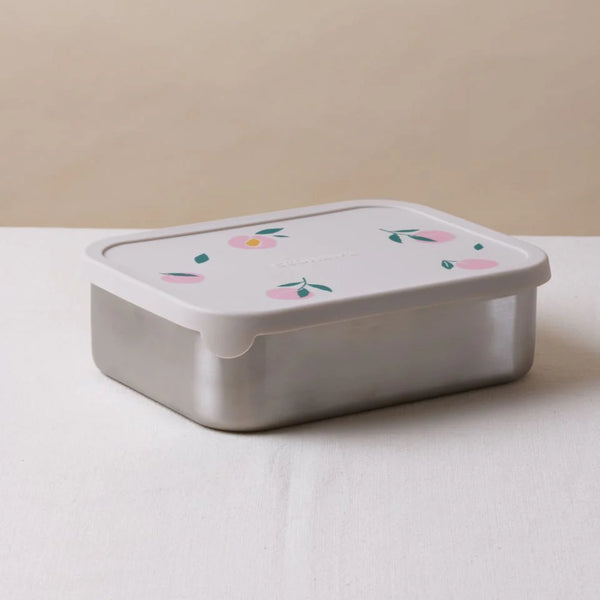 LARGE KUMO BENTO PEACH קופסת אוכל נירוסטה