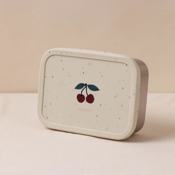 KUMO PRINTED BENTO CHERRY קופסת אוכל נירוסטה